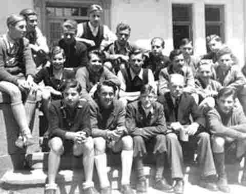 Klasse 6k mit Studienrat Walter Kiefhaber - 1951