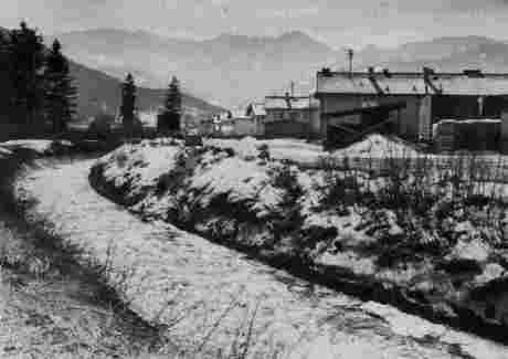 Die Regulierung des Lahnewiesgrabens beginnt - 1959