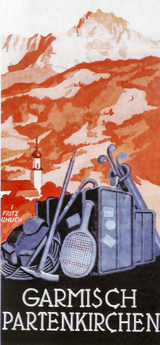 Fremdenverkehrswerbung 1930 - Plakat von Fritz Uhlich