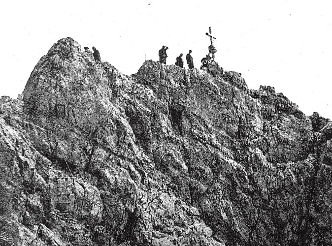 Schlageter-Gedenkfeier auf der Zugspitze 1923
