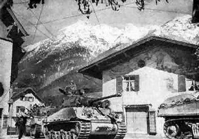 Einmarsch der amerikanischen Panzer am 29. April 1945 - "Sorgeeck"