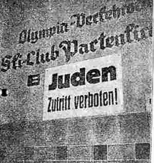 Antijüdisches Schild im Kurhaus Partenkirchen - Manchester Guardian 23. Juni 1935