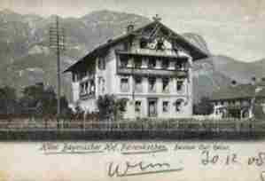 Hotel "Bayerischer Hof" - 1920