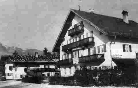 Hotel Zugspitze in der Klammstraße - eines der zahlreichen KLV-Lager in Garmisch-Partenkirchen