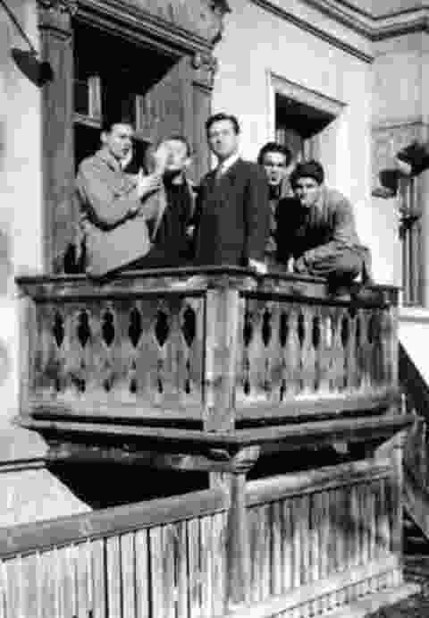 Klassenzimmer mit Balkon - 1953